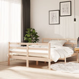 3101263 Bed Frame without Mattress Solid Wood 140x190 cm