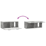 Wall-Mounted TV Cabinet Concrete Grey 78.5 x 31 x 30 cm 899398