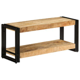 Tv Stand Natural wood Solid Mango Wood and Powder-Coated Iron 247808