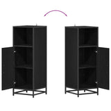 Bathroom Furniture Set with Shelf Black Oak 35 x 37.5 x 100 cm 883593