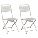 Garden Folding Chair Folding 2 pcs Beige 42 x 52 x82cm 42002941