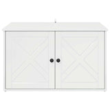 Cat House Gloss White 85 x 55 x 50 cm Engineered Wood 8000729