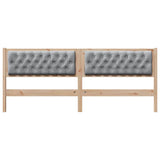Headboard Other Brown and light grey 200 cm Solid pine wood 878989