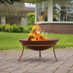 ZNTS RedFire Fire Pit Tulsa Rust Steel 423889