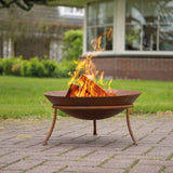 ZNTS RedFire Fire Pit Tulsa Rust Steel 423889