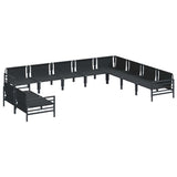 Garden Sofa Set Anthracite Steel 3379004