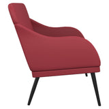 Bench Wine Red 110x76x80 cm Faux Leather 351434