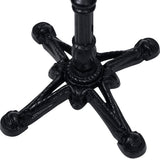 Bistro Table Leg Black 52x52x108 cm Cast Iron 325434