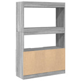 Highboard Grey Sonoma 92x33x140 cm Engineered Wood 3309614