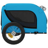 Pet Bike Trailer Blue and Black Oxford Fabric and Iron 93995