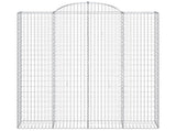 Arched Gabion Baskets 7 pcs 200x50x220/240 cm Galvanised Iron 3146451