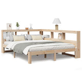 Bookcase Bed without Mattress 160x200 cm Solid Wood Pine 3324376