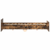 Bed Frame without Mattress Smoked Oak 160x200 cm 3203765