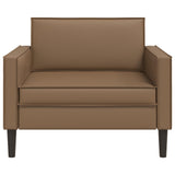 XL Armchair Cappuccino Faux Leather 42043523