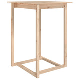 ZNTS Bar Table 80x80x110 cm Solid Wood Pine 822182