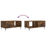 Coffee Table Smoked Oak 90 x 50 x 40 cm Engineered Wood 894960