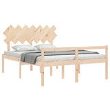 Senior Bed without Mattress 140x200 cm Solid Wood 3195546
