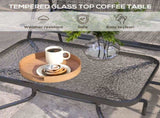 Four-Piece Metal Garden Sofa Set - Mixed Grey T3398P328412