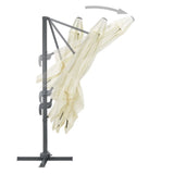 Garden Parasol with Portable Base Sand 276343