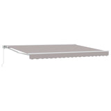 Manual Retractable Awning Light Grey 4.5 x 3 m 3420302