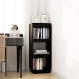 Book Cabinet/Room Divider Black 40x35x103 cm Solid Pinewood 810848
