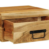 Wall-mounted Bedside Cabinet Solid Wood Acacia 4017454