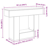 Console Table Artisan Oak 101 x 30 x 74 cm Engineered Wood 899952