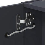 Bathroom Mirror Cabinet with LED Light Grey 45x13x52 cm 357966