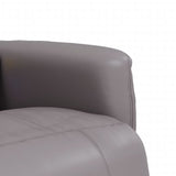 Massage Recliner Chair with Footrest Grey Faux Leather 356515