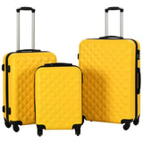Hardcase Trolley Set 3 pcs Yellow ABS 91890