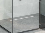 360&deg Shower Drain with Slim Model Silver 70 cm 42015987