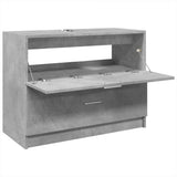 Sink Cabinet Concrete Grey 78x37x59 cm Engineered Wood 848118
