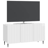 TV Cabinet High Gloss White 99 x 34.5 x 52 cm Engineered Wood 894489
