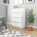 ZNTS Sideboard White 60x35x98.5 cm Engineered Wood 800531