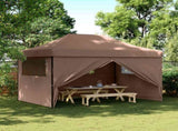 Party Tent Folding Brown 279 x 410 x 315 cm Oxford Fabric 42023603