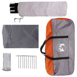 Tailgate Awning Water-resistant Grey and Orange 42028561