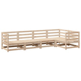 Garden Sofa Set Natural wood Solid pine wood 5 Piece Set Modular 3299430