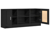 Sideboard Black Oak 120 x 30.5 x 70 cm Engineered Wood 862521