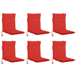 6-Piece High Back Chair Cushions GEMERT 6 pcs 100% Polyester 946518