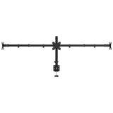 Triple Monitor Stand Black Steel VESA 75/100 mm 358003