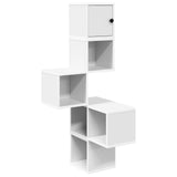 Wall Corner Shelf White 48 x 48 x 120 cm Engineered Wood 8012228