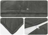 Cushion Cover 12 pcs HOUTEN Anthracite 40 x 40 cm 916872