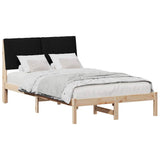 Bed Frame with Headboard Brown 120 x 200 cm Solid Pine Wood 878891