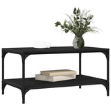 Coffee Table Black Oak 82 x 50 x 40 cm Engineered Wood 883496