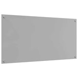 Kitchen Backsplash 2 pcs Light Grey 120 x 60 cm Tempered Glass 3415505
