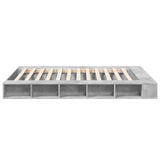 Bed Frame without Mattress Concrete Grey 160x200 cm 3280464