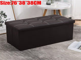 Large Seater Folding Storage Ottoman Pouffe Bench Seat Blanket Toy Chest Box UK 13381792