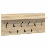 Wall-Mounted Coat Rack with Shelf Sonoma Oak 100 x 40 x 12 cm 874445