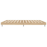 Bed Frame without Mattress Sonoma Oak 120x200 cm Engineered Wood 832256