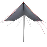 Camping Tarp Grey and Orange 460x305x210 cm Waterproof 94687
